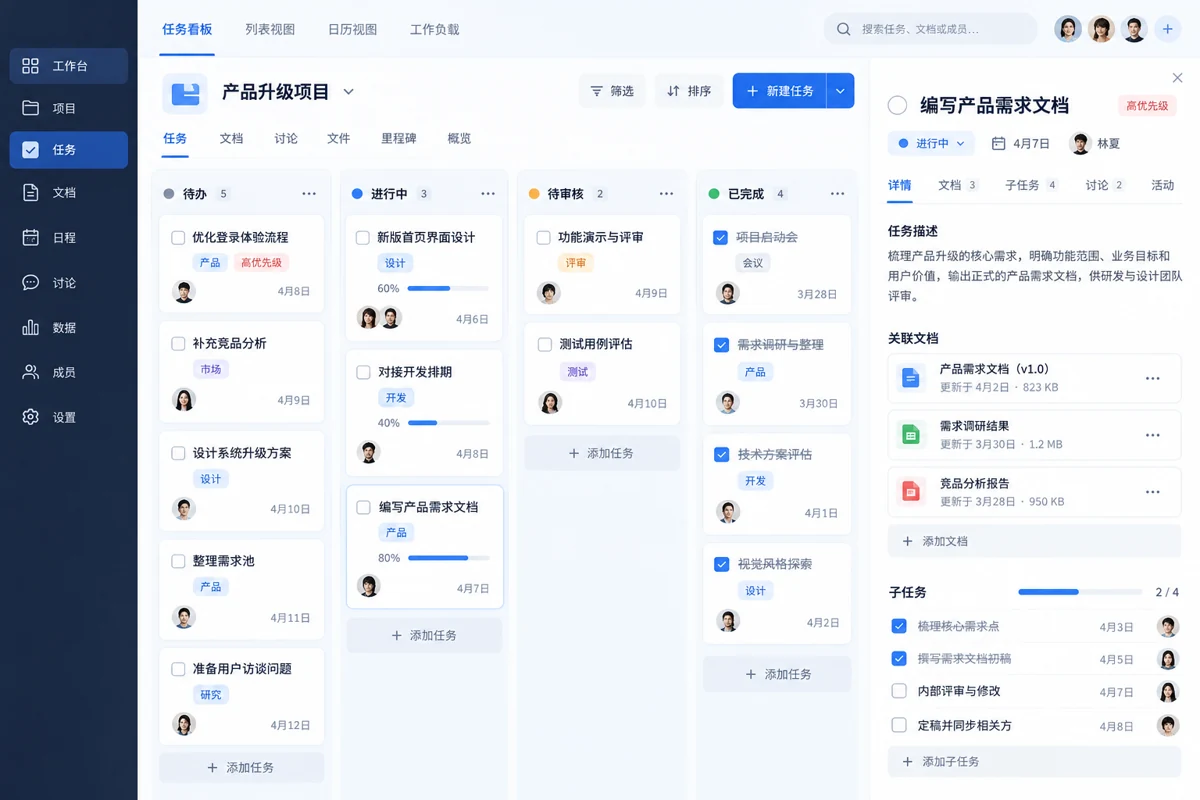 让任务状态保留业务上下文 · 服务应用示意